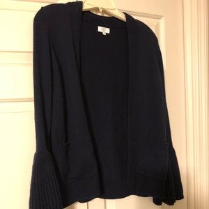 Crown & Ivy bell sleeve navy cardigan